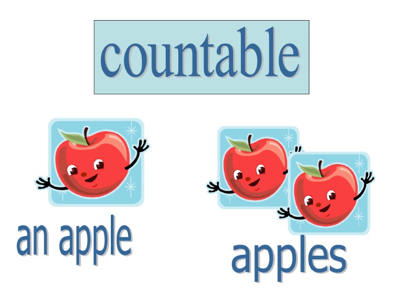 countable an apple apples